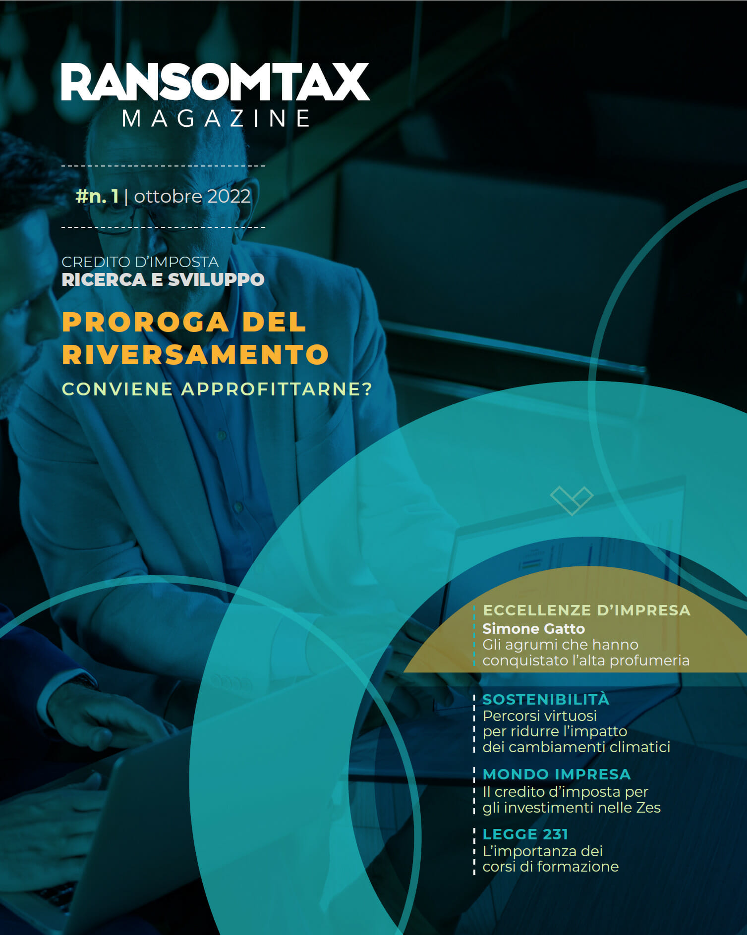 Copertina Ransomtax Magazine - Numero 1 - ottobre 2022
